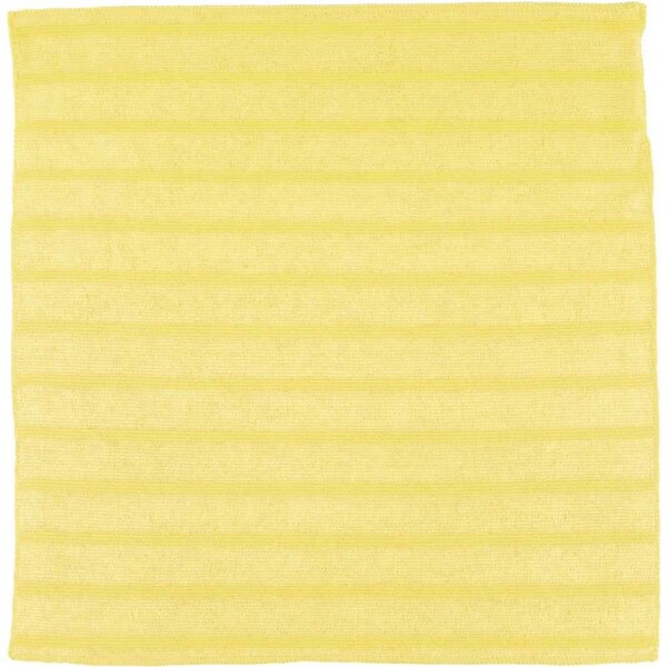 16 in. x 16 in. Scrubbing Microfiber Cleaning Cloth, Yellow